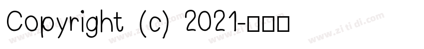 Copyright (c) 2021字体转换